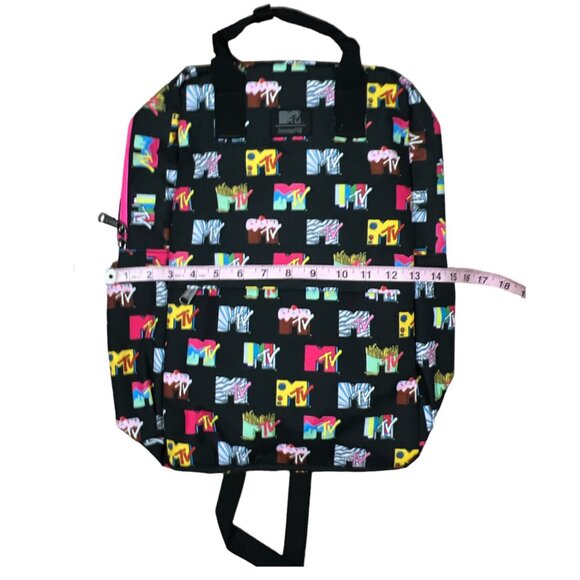 New Retro Loungefly MTV Logo Backpack Nylon NWT - Authentic Loungefly USA Seller main image 4